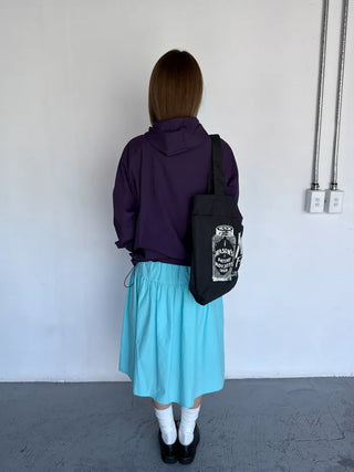 [3 colors] Side Button Midi Skirt