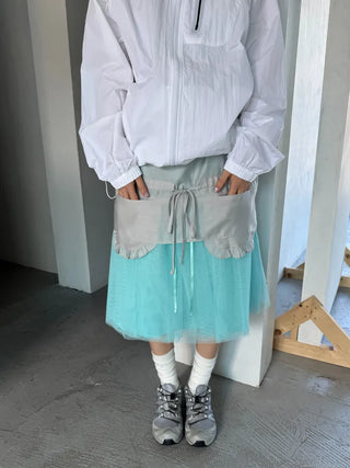 [3 colors] Candy Shami Midi Skirt