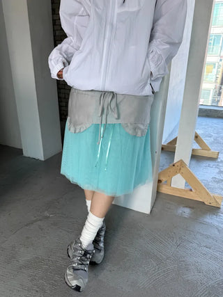 [3 colors] Candy Shami Midi Skirt