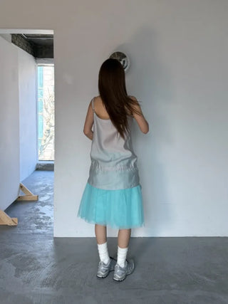[3 colors] Candy Shami Midi Skirt