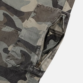 [4 colors] Zippered Bermuda Cargo Pants