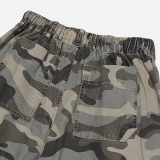 [4 colors] Zippered Bermuda Cargo Pants