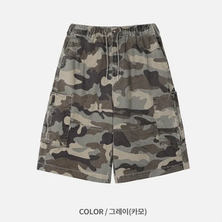 [4 colors] Zippered Bermuda Cargo Pants