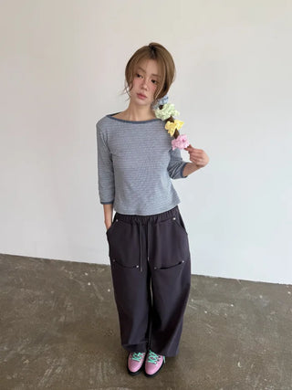 [3 colors] Rivet Point Sweatpants