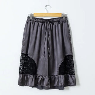 [3 colors] Silky Frill Bermuda Pants