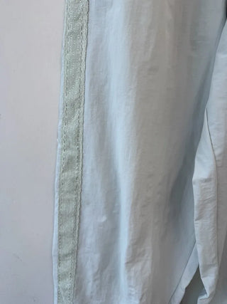 [3 colors] Side Lace Nylon Pants