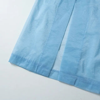 [3 colors] Shine Button Layered Skirt