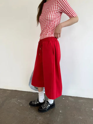 [6 colors] Fold Bermuda Shorts