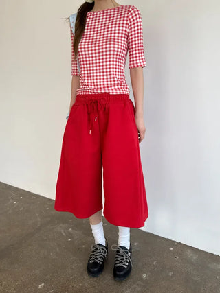 [6 colors] Fold Bermuda Shorts
