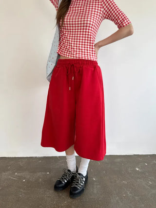 [6 colors] Fold Bermuda Shorts