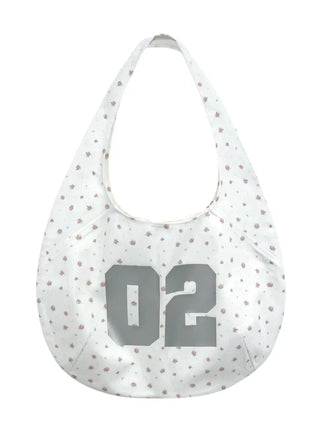 [2 colors] Floral Shoulder Bag