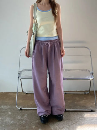 [5 colors] Pigmented Wide Sweatpants