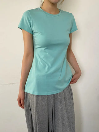 [2 colors] Cozy Shirring Capri Pants