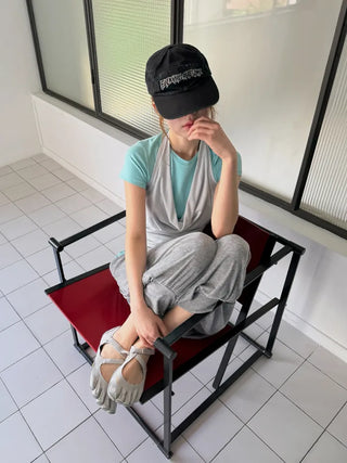 [2 colors] Cozy Shirring Capri Pants