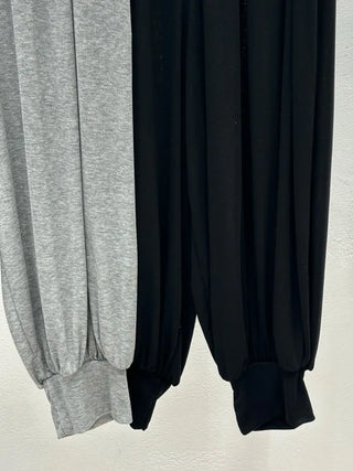 [2 colors] Cozy Shirring Capri Pants
