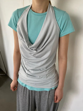 [4 colors] Striped Long T-shirt