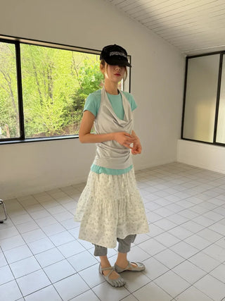 [4 colors] Striped Long T-shirt