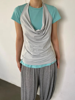 [4 colors] Striped Long T-shirt