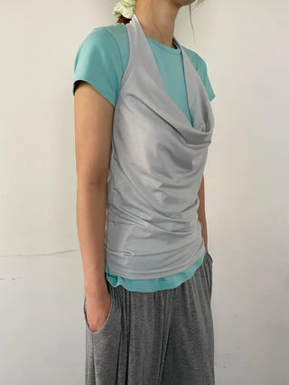 [4 colors] Striped Long T-shirt