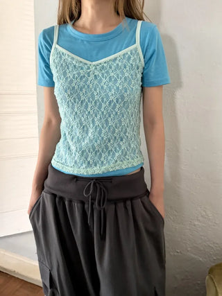[3 colors] Soda Lace Sleeveless