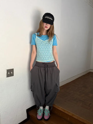 [3 colors] Soda Lace Sleeveless