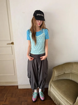 [3 colors] Soda Lace Sleeveless