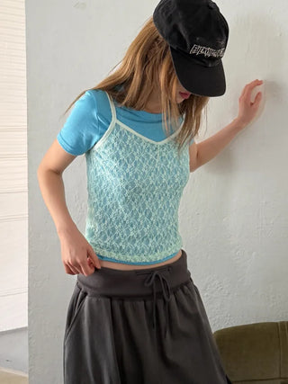 [3 colors] Soda Lace Sleeveless