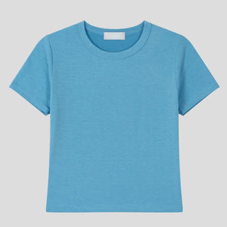 [9 colors] Tencel Short-Sleeve T-Shirt