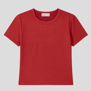 [9 colors] Tencel Short-Sleeve T-Shirt