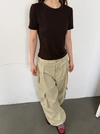 [9 colors] Tencel Short-Sleeve T-Shirt