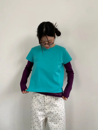 [9 colors] Tension Silk T-shirt