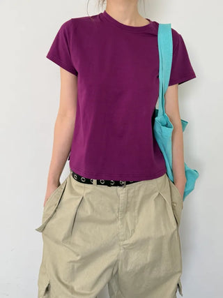 [9 colors] Tension Silk T-shirt