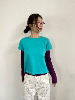 [9 colors] Tension Silk T-shirt