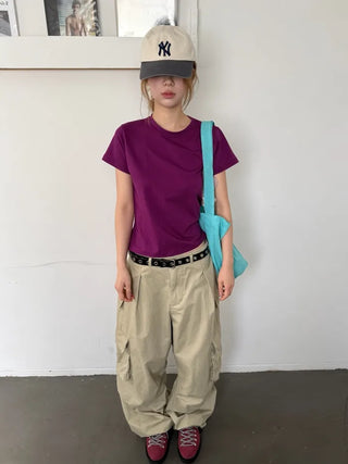 [9 colors] Tension Silk T-shirt