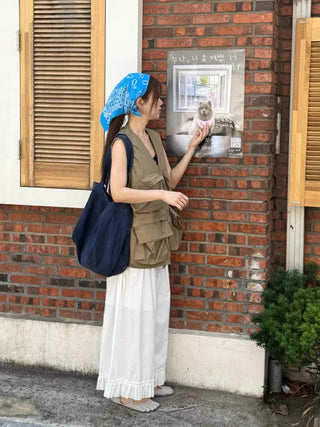 [5 colors] Highlight Canvas Bag