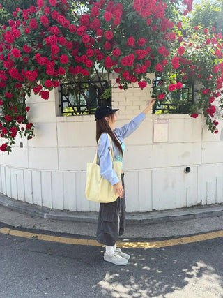 [5 colors] Highlight Canvas Bag