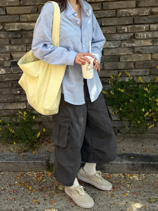 [5 colors] Highlight Canvas Bag