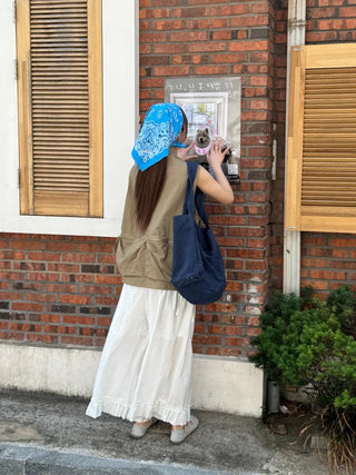 [5 colors] Highlight Canvas Bag