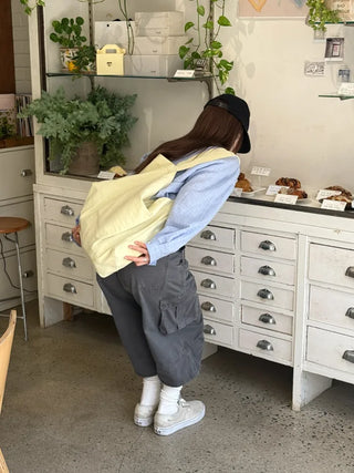 [5 colors] Highlight Canvas Bag