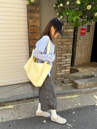 [5 colors] Highlight Canvas Bag