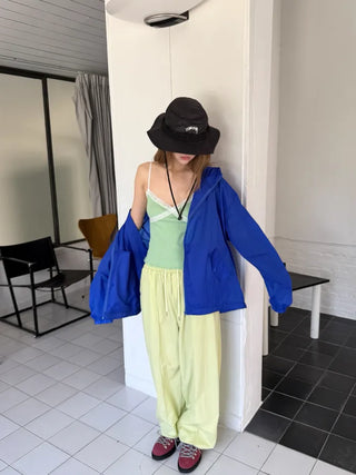 [3 colors] Nylon Track Pants