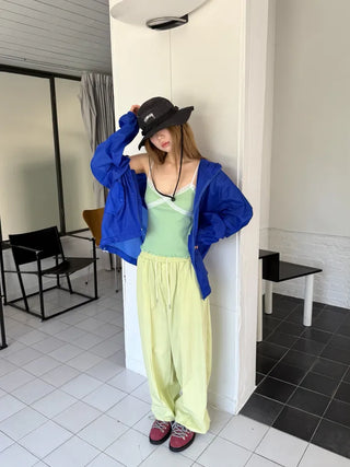 [3 colors] Nylon Track Pants