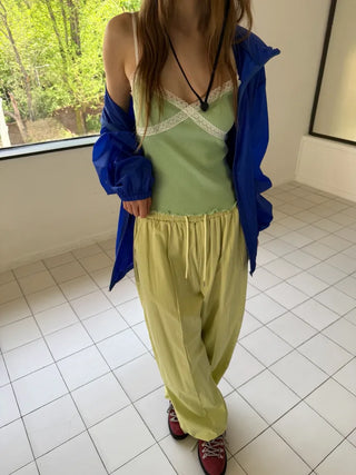 [3 colors] Nylon Track Pants