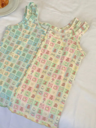 [2 colors] Toy Double Sleeveless