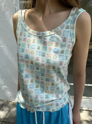 [2 colors] Toy Double Sleeveless