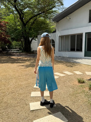 [4 colors] Star Mesh Basketball Pants