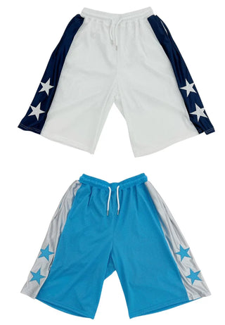 [4 colors] Star Mesh Basketball Pants