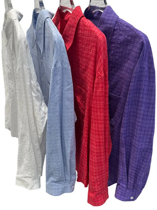 [4 colors] Check Crop Summer Shirt