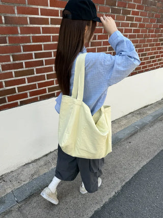 [4 colors] Check Crop Summer Shirt