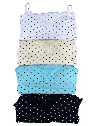 [4 colors] Dot Pad Bra Top